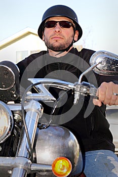 Biker Ready to Ride