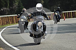 Biker on road