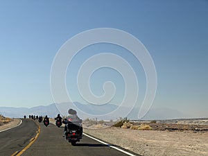 Bikers in the desert