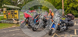 Bikers patronize the Bunker