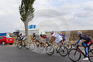 Escorting a group of bikers on a street race