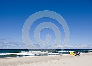 Bikes on beach