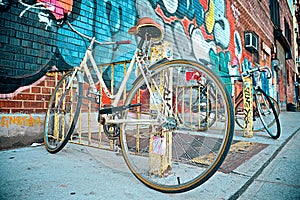 Bikes with Graffiti