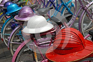 Bikes and helmets