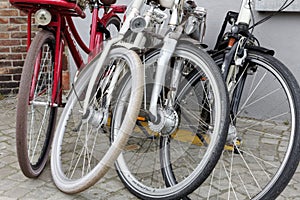 Bikes parked in Brugge