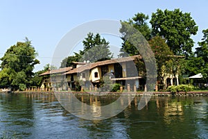 Bikeway along the Naviglio Grande at Turbigo