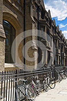 Biking in Cambridge in England