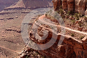 Biking on Edge of Cliff