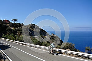 Biking on Elba Island, Tuscany, Italy