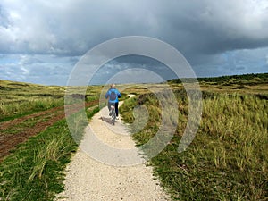 Biking the island Vlieland photo