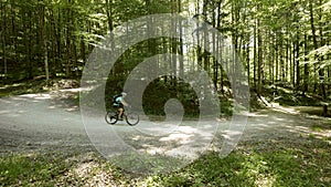 Biking in Kalkalpen National Park, Oberosterreich, Austria