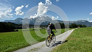 Biking in Kitzbuhel Alps, Tirol, Austria