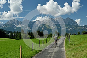 Biking in Kitzbuhel Alps, Tirol, Austria