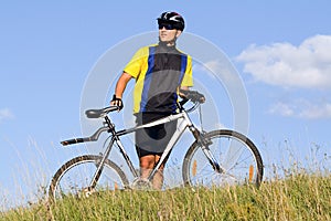 Biking man