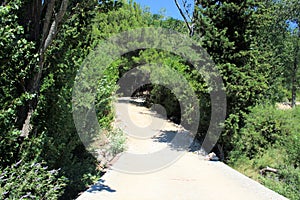 Biking to the lovely Bacina lakes near Ploce in Croatia