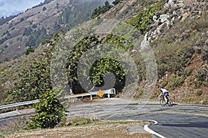 Biking the way down from Mountain Tamalpais