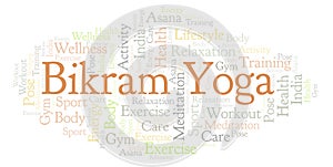 Bikram Yoga word cloud.