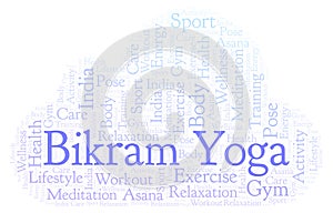 Bikram Yoga word cloud.