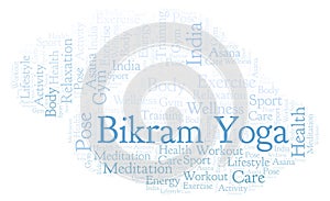 Bikram Yoga word cloud.