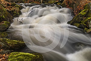 Bila Opava river in Jeseniky mountains in spring morning