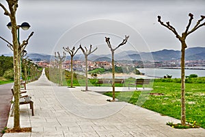 Bilbao city views from Cape Getxo