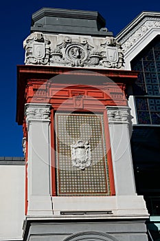 Bilbao coat of arms on Ribera Market facade