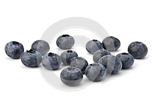 Bilberries or whortleberries cutout