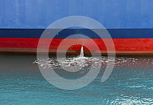 Bilge Pump On Ship. Isolated