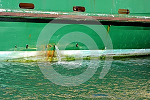 Bilge Water Pumped From Ship