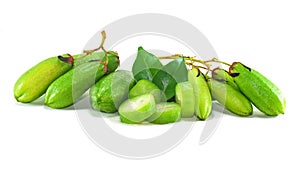 Bilimbi fruit isolated on white