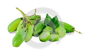 Bilimbi fruit isolated on white