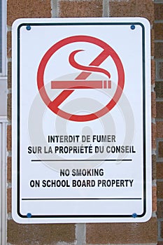 Bilingual sign