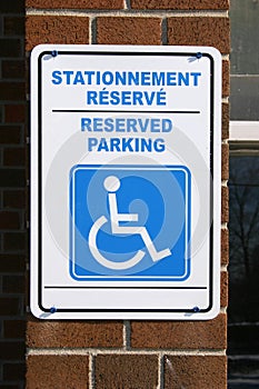 Bilingual sign