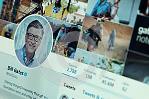 Bill Gates twitter account