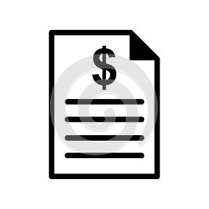 Bill icon vector design template