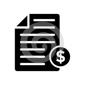 Bill icon vector design template basic RGB