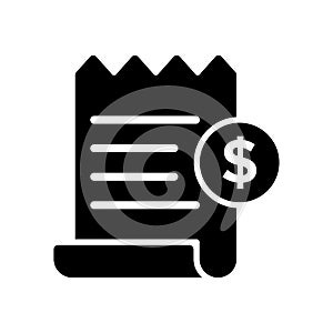 Bill icon vector design template basic RGB