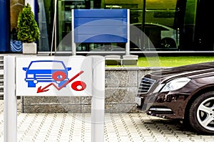 Billboard advertising car sales .