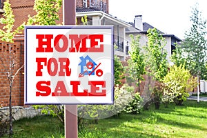 A Billboard advertising the sale of real estate .