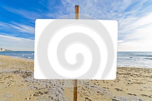 Billboard on the beach