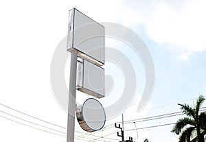 Billboard blank for outdoor advertising poster