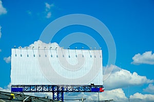 Billboard blank for outdoor advertising poster