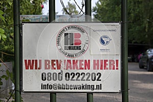 Billboard HB Bewaking At Amsterdam The Netherlands 2-6-2020
