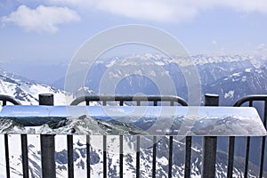 Billboard at the Hintertux Glacier, Austria