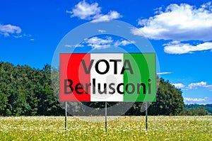 In the next elections save Italy, vote Berlusconi, Forza Italia photo