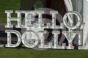 Billboard At The Musical Hello Dolly At The Uitmarkt At Amsterdam The Netherlands 2019
