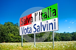 In the next elections save Italy, vote Lega Nord, Salvini photo