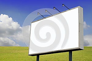 Billboard in Spring Landscape