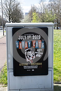 Billboard Stray Cats Show At The AFAS Live Amsterdam The Netherlands 2019