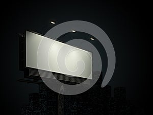 Billboard with urban horizon